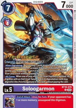 Soloogarmon (BT16-076) - Promos: Beginning Observer (Uncommon) [BT-16P-BT16-076]