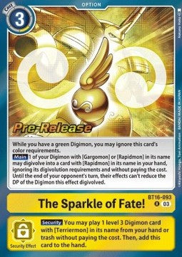 The Sparkle of Fate! (BT16-093) - Promos: Beginning Observer (Rare) [BT-16P-BT16-093]