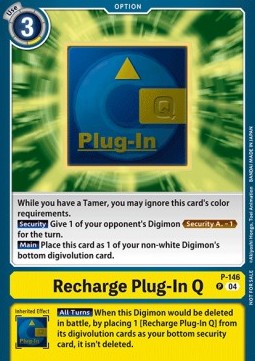Recharge Plug-In Q (P-146) (V.1) - Official Tournament Pack Events (Promo) [OTPE-P-146]