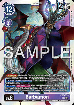 Barbamon (EX6-059) (V.1) - Infernal Ascension (Super Rare) [EX-06-059]