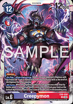 Creepymon (EX6-058) (V.1) - Infernal Ascension (Rare) [EX-06-058]