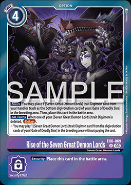 Rise of the Seven Great Demon Lords (EX6-069) - Infernal Ascension (Rare) [EX-06-069]