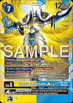 Seraphimon Ace (EX6-028) (V.1) - Infernal Ascension (Rare) [EX-06-028]
