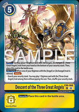 Descent of the Three Great Angels (EX6-068) - Infernal Ascension (Rare) [EX-06-068]