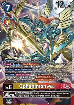Ophanimon Ace (EX6-027) (V.2) - Infernal Ascension (Alternative Art) [EX-06-027]