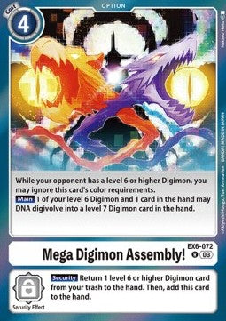 Mega Digimon Assembly! (EX6-072) - Infernal Ascension (Rare) [EX-06-072]