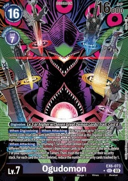 Ogudomon (EX6-073) (V.2) - Infernal Ascension (Alternative Art) [EX-06-073]