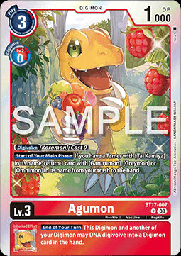 Agumon (BT17-007) - Secret Crisis (Rare) [BT-17-007]