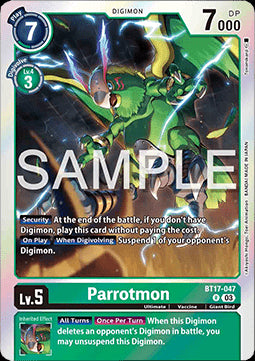 Parrotmon (BT17-047) - Secret Crisis (Rare) [BT-17-047]