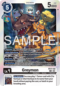 Greymon (BT17-102) (V.1)