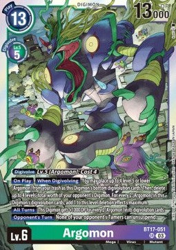 Argomon (BT17-051) (V.1) - Secret Crisis (Super Rare) [BT-17-051]