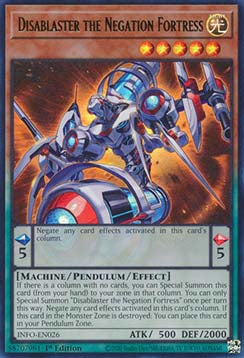 Disablaster the Negation Fortress (V.1 - Ultra Rare) - The Infinite Forbidden (Ultra Rare) [INFO-026]