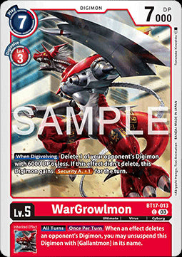 WarGrowlmon (BT17-013) - Secret Crisis (Common) [BT-17-013]