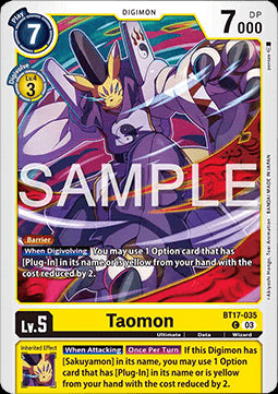 Taomon (BT17-035) - Secret Crisis (Common) [BT-17-035]