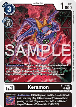 Keramon (BT17-053) - Secret Crisis (Common) [BT-17-053]