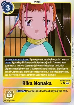 Rika Nonaka (BT17-085) (V.2) - Promos: Secret Crisis (Alternative Art) [BT-17P-BT17-085]