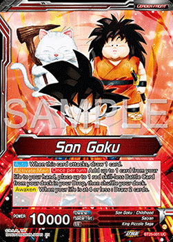 Son Goku // Son Goku, Face-Off With the Great Demon King (V.2 - Alternate Art) - Legend of the Dragon Balls (Alternate Art) [BT25-001]