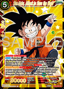 Son Goku, Attack to Save the World (V.1 - Super Rare) - Legend of the Dragon Balls (Super Rare) [BT25-009]