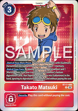 Takato Matsuki (BT17-080) (V.1) - Secret Crisis (Rare) [BT-17-080]