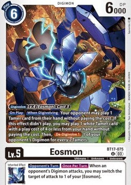 Eosmon (BT17-075) - Secret Crisis (Uncommon) [BT-17-075]