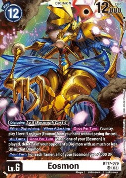 Eosmon (BT17-076) (V.1) - Secret Crisis (Super Rare) [BT-17-076]