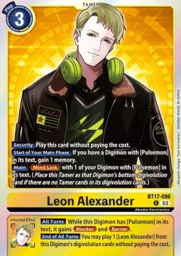 Leon Alexander (BT17-086) (V.1) - Secret Crisis (Rare) [BT-17-086]