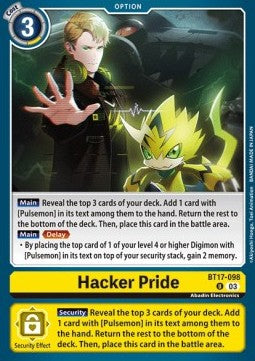 Hacker Pride (BT17-098) - Secret Crisis (Uncommon) [BT-17-098]