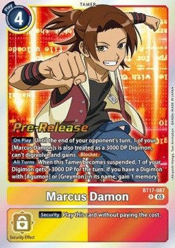 Marcus Damon (BT17-087) - Promos: Secret Crisis (Rare) [BT-17P-BT17-087]