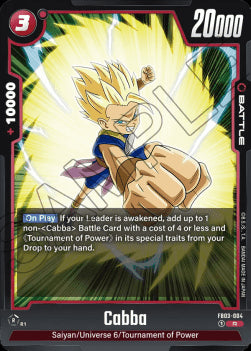 Cabba (FB03-004) - Raging Roar [Fusion World] (Rare) [FB03-004]