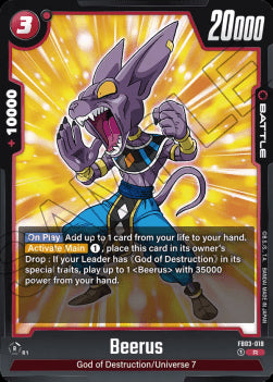Beerus (FB03-018) - Raging Roar [Fusion World] (Rare) [FB03-018]