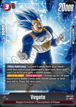 Vegeta (FB03-020)  (V.1 - Super Rare) - Raging Roar [Fusion World] (Super Rare) [FB03-020]