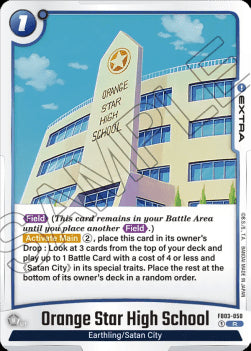 Orange Star High School (FB03-050) - Raging Roar [Fusion World] (Rare) [FB03-050]