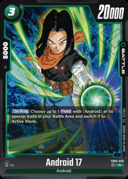 Android 17 (FB03-059) - Raging Roar [Fusion World] (Rare) [FB03-059]