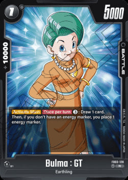 Bulma : GT (FB03-128) - Raging Roar [Fusion World] (Rare) [FB03-128]