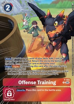 Offense Training (P-103) - Starter Deck: Guardian Vortex (Alternative Art) [ST-18-P-103]