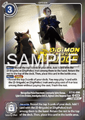 Metropolitan Police Department, Community Safety Bureau, Cyber Crime Division, Investigation Unit 11, Digimon Crime Response Team (BT16-096)