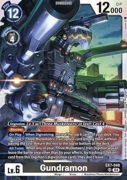 Gundramon (EX7-048) (V.1) - Digimon Liberator (Super Rare) [EX-07-048]