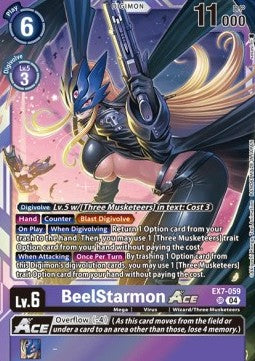 BeelStarmon Ace (EX7-059) (V.1) - Digimon Liberator (Super Rare) [EX-07-059]