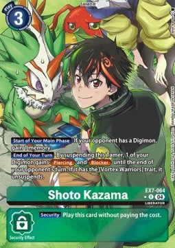 Shoto Kazama (EX7-064) (V.2) - Digimon Liberator (Alternative Art) [EX-07-064]
