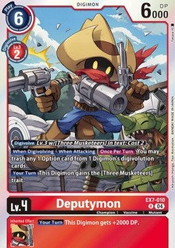 Deputymon (EX7-010) - Digimon Liberator (Rare) [EX-07-010]