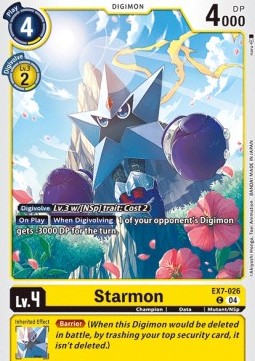 Starmon (EX7-026) (V.1) - Digimon Liberator (Common) [EX-07-026]