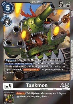 Tankmon (EX7-043) (V.2) - Digimon Liberator (Alternative Art) [EX-07-043]