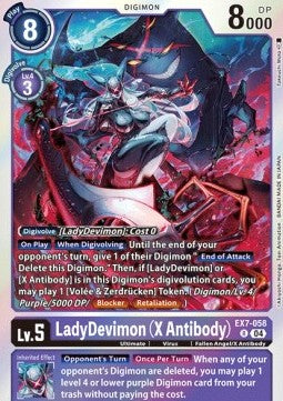 LadyDevimon (X Antibody) (EX7-058) - Digimon Liberator (Rare) [EX-07-058]