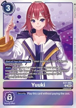 Yuuki (EX7-065) (V.1) - Digimon Liberator (Rare) [EX-07-065]