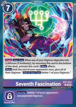Seventh Fascination (EX7-072) - Digimon Liberator (Rare) [EX-07-072]