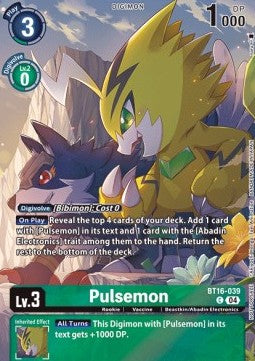 Pulsemon (BT16-039) - Digimon Liberator (Alternative Art) [EX-07-BT16-039]