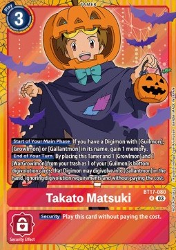 Takato Matsuki (BT17-080) - Special Tournament Promos (Alternative Art) [STP-BT17-080]