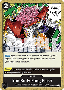 Iron Body Fang Flash (OP08-095) - Two Legends (Uncommon) [OP08-095]