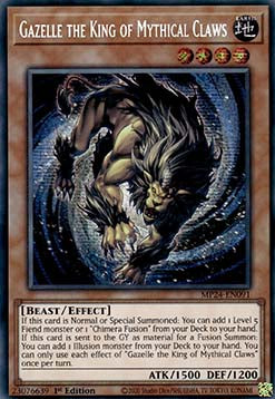 Gazelle the King of Mythical Claws - 25th Anniversary Tin: Dueling Mirrors (Secret Rare) [MP24-091]