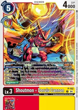Shoutmon + Dorulu Cannon (P-152) (V.1) - Official Tournament Pack Events (Promo) [OTPE-P-152]